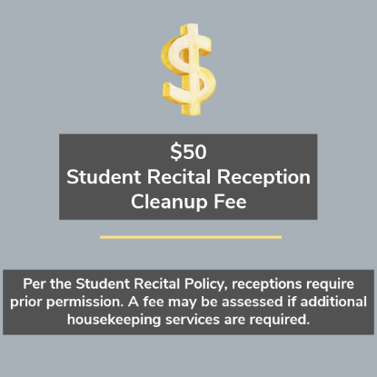 Picture of Student Recital Reception Cleanup Fee