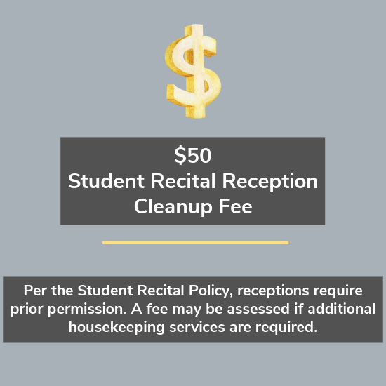 Picture of Student Recital Reception Cleanup Fee