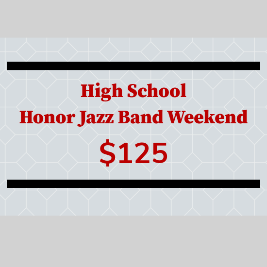 Picture of High School Honor Jazz Band Weekend payment site for participants